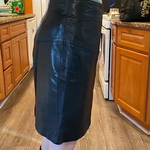 Andrew Marc size 10 Leather Skirt - 20” long. Great condition. Soft like butter!
